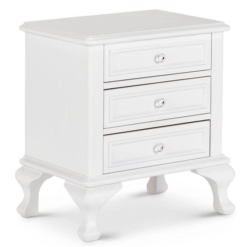 Picket House Furnishings Isabella Youth 3-Drawer Nightstand White: Hardwood Frame, Wood Veneer, Includes Anti-Tip Hardware