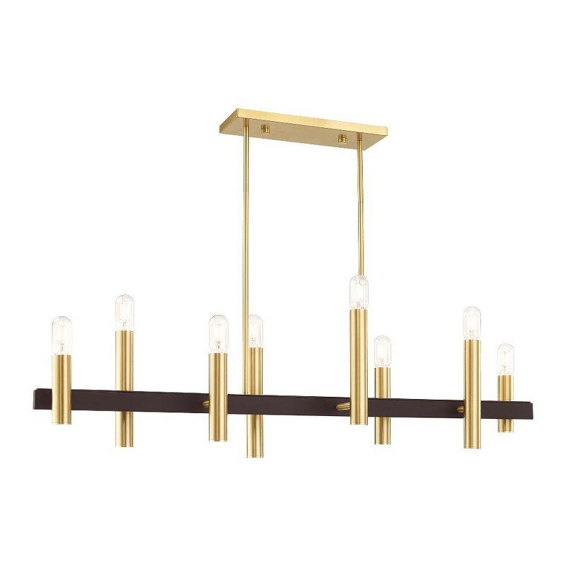 Livex Lighting Helsinki 8 - Light Chandelier in  Satin Brass/Bronze