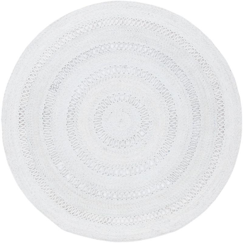 Cape Cod CAP221 Hand Woven Area Rug - Ivory - 6' Round - Safavieh.