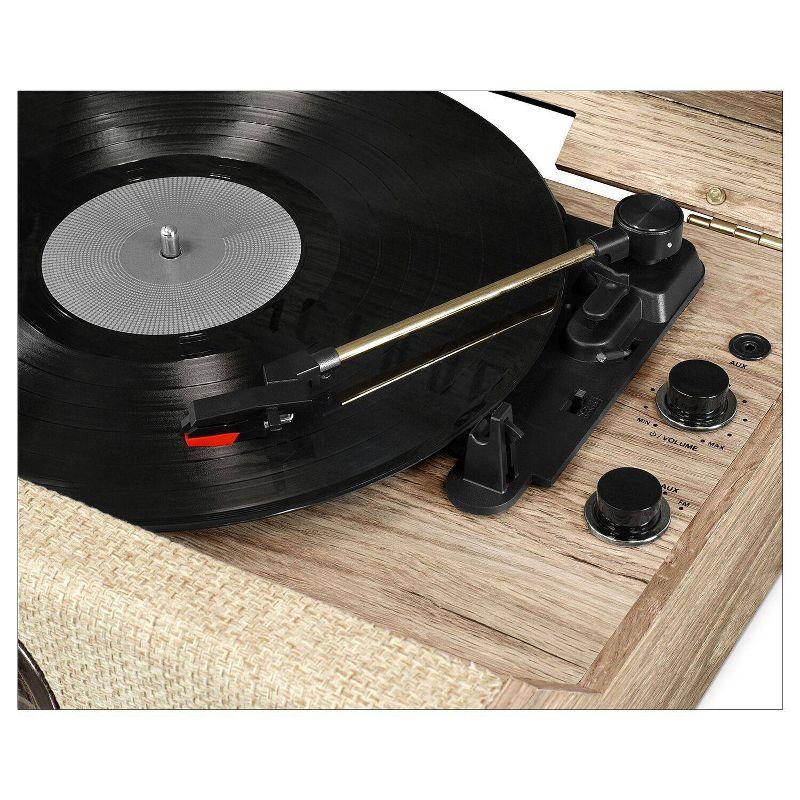 Victrola Highland 3-Speed Bluetooth Record Player - Farmhouse Oatmeal