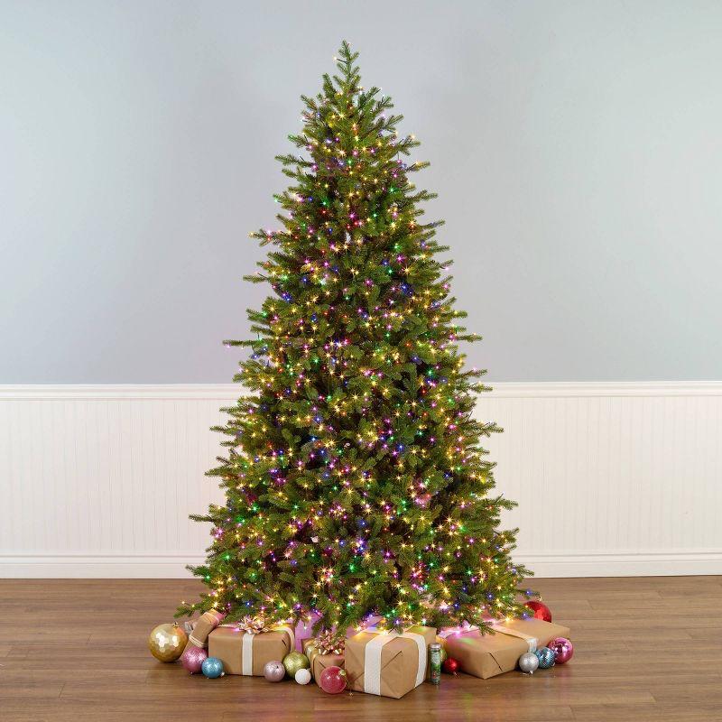 National Tree Company Pre-lit Feel Real Full Princeton Fraser Fir Artificial Christmas Tree with Dual Color LED Lights