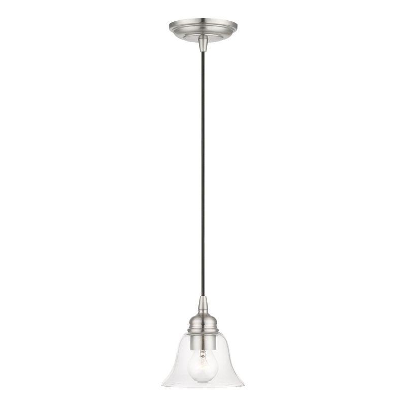 Livex Lighting Moreland 1 - Light Pendant in  Brushed Nickel