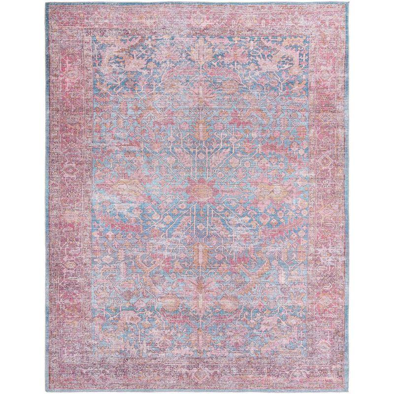 Unique Loom 10' 6 x 13' 0 Mangata Morgan Machine Washable Antique Blue Area Rug