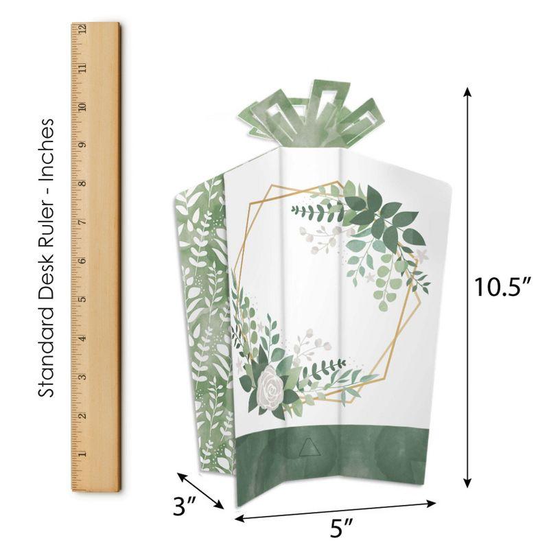 Big Dot of Happiness Boho Botanical - Greenery Party Decor and Confetti - Terrific Table Centerpiece Kit - Set of 30