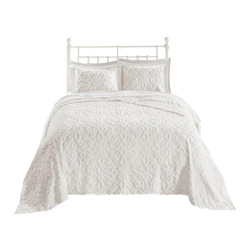 Kelly Clarkson Home Emberly Tufted 100% Cotton Sateen Coverlet Set in Farmhouse Style