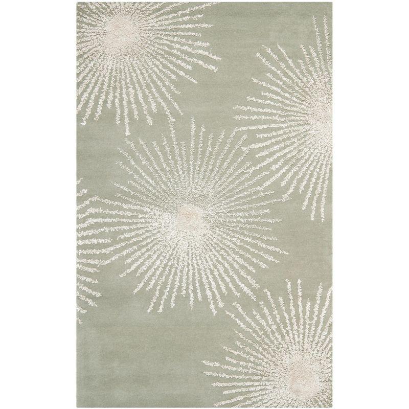 Soho SOH712 Hand Tufted Area Rug - Grey/Ivory - 5'x8' - Safavieh.