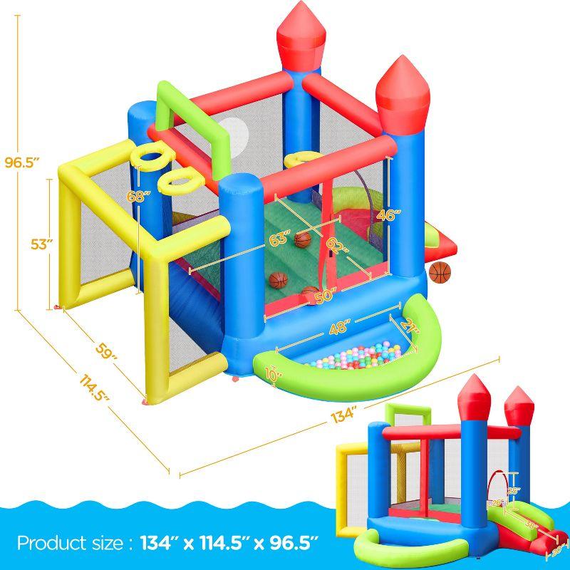 11.2' x 9.6' Bounce House with Slide and Air Blower