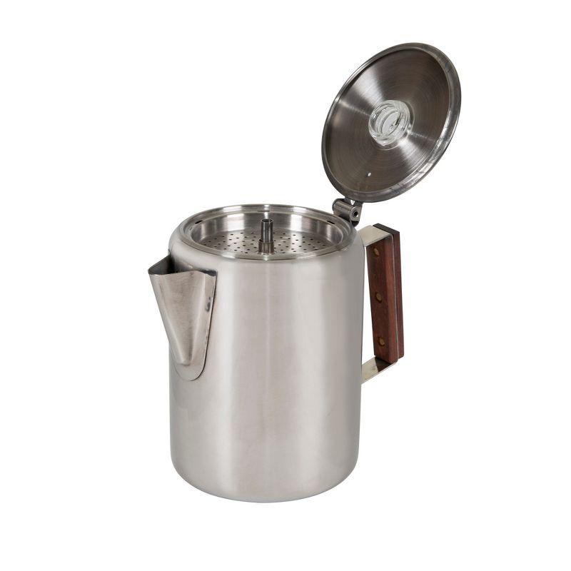 Stansport 276-9 Stansport Stainless Steel Percolator Coffee Pot 9 Cups