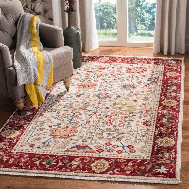 Kashan KSN303 Power Loomed Area Rug - Ivory/Red - 8'x10' - Safavieh.