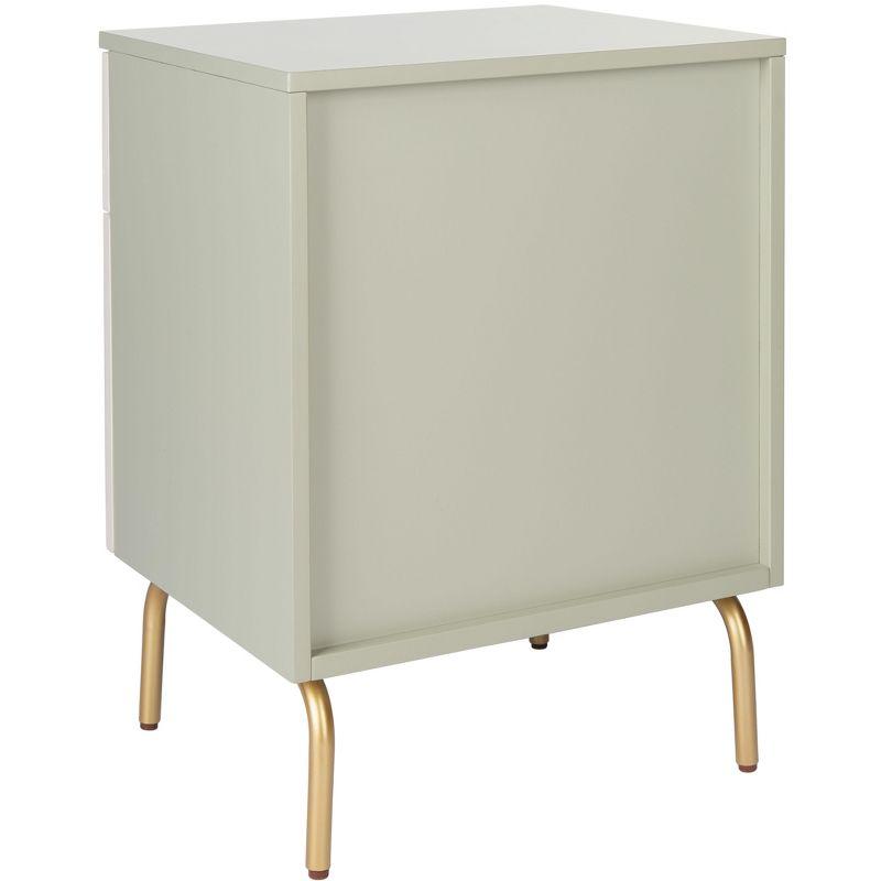 Genevieve 2 Drawer Nightstand - NST5002 - Grey/White Washed - Safavieh