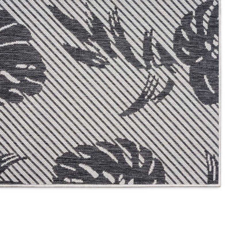Tommy Bahama Palm Coastal Indoor/Outdoor Area Rug, Charcoal Gray