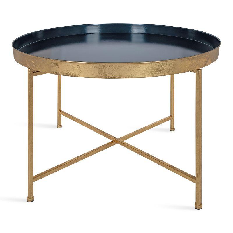 Kate and Laurel Celia Round Metal Coffee Table