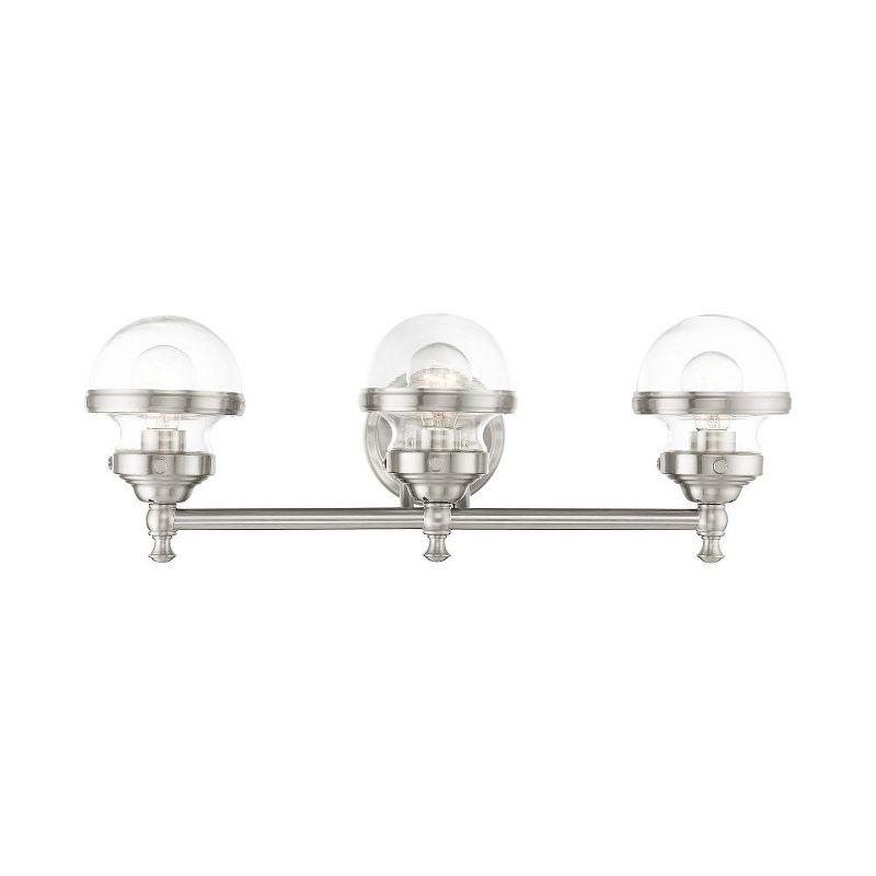 Livex Lighting Oldwick 3 - Light Vanity in  Brushed Nickel