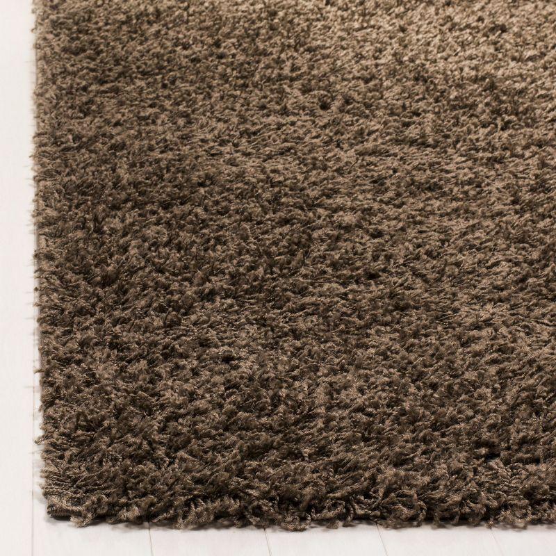 Athens Shag SGA119 Power Loomed Indoor Area Rug - Taupe - 6'x9' - Safavieh