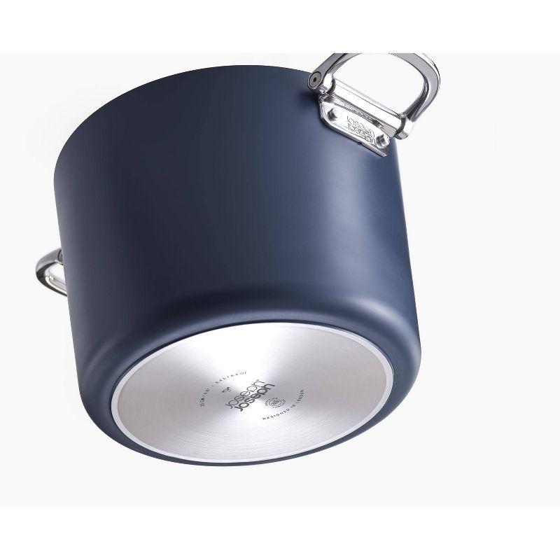 Joseph Joseph Joseph Joseph Space Ceramic Non-Stick 8.5 Qt. Stock Pot with Folding Handles and Lid