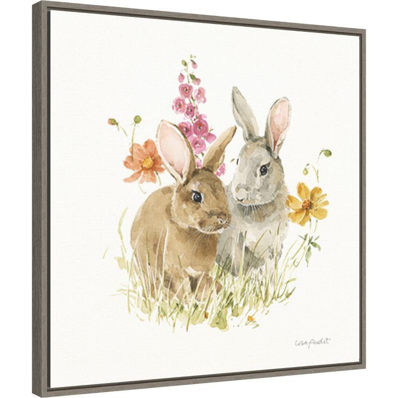 Amanti Art Hop on Spring II by Lisa Audit Canvas Wall Art Print Framed 22-in. x 22-in.