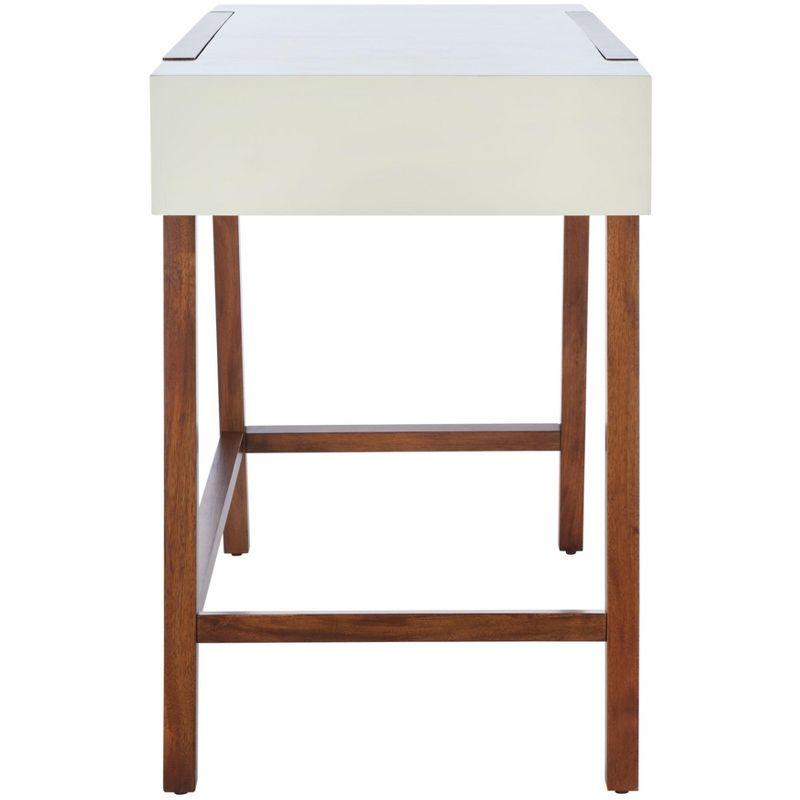 Marwood Desk - White/Brown - Safavieh