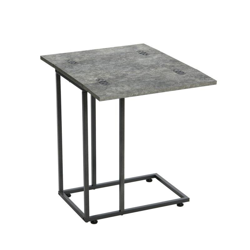 Household Essentials Jamestown Extendable C-Shaped Table