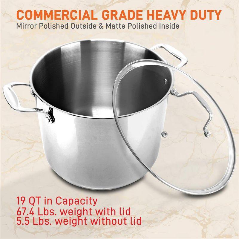 NutriChef Stainless Steel Stock Pot