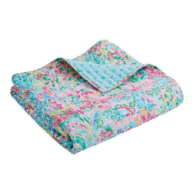 Karola Floral Quilted Throw - Levtex Home