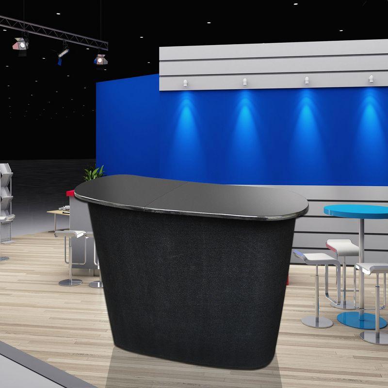 Yescom Portable Pop Up Podium Counter Table Stand Promotion Retail Trade Show Display