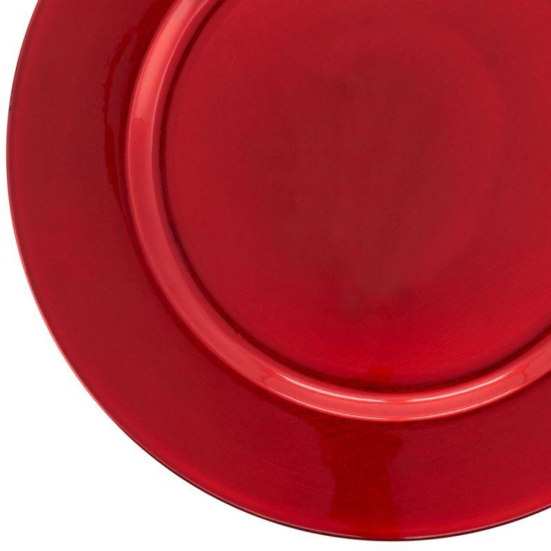 Saro Lifestyle Classic Solid Color Charger Plates