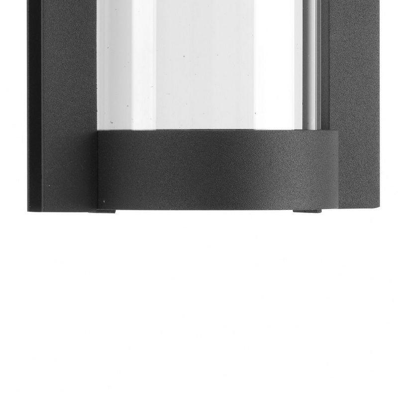 Progress Lighting Z-1030 1-Light Outdoor LED Sconce, Aluminum, Black Finish, Clear Glass Shade