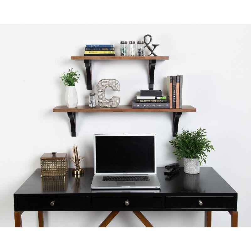 Wall Shelf - Brown/Black