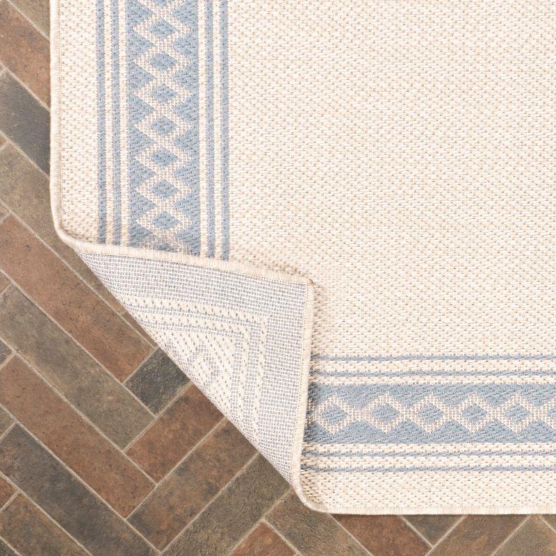 Lucia Classic Diamond Border Indoor/Outdoor Area Rug - JONATHAN Y