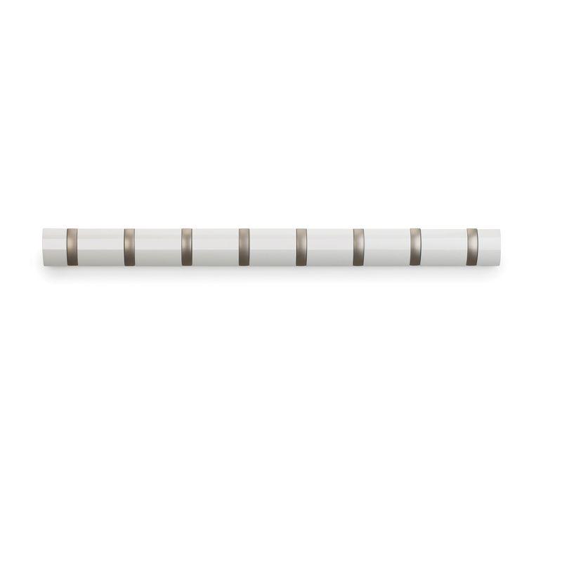 Umbra Flip 8 Sleek White Hardwood Wall Hook