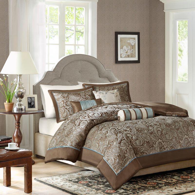 Aubrey Paisley Jacquard Duvet Cover Set