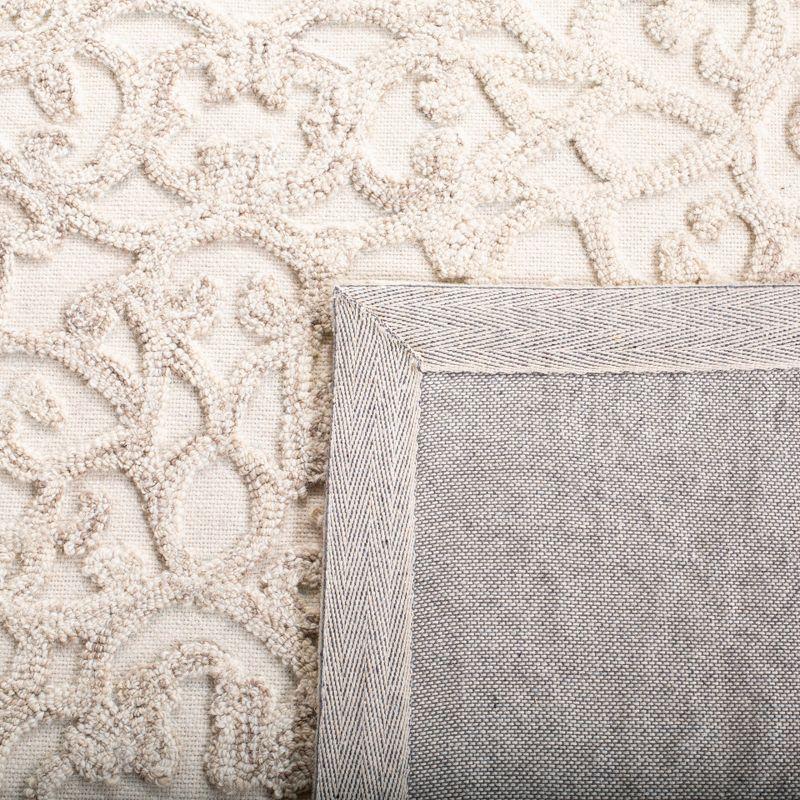 Trace TRC103 Hand Tufted Indoor Accent Rug - Camel/Ivory - 4'x6' - Safavieh