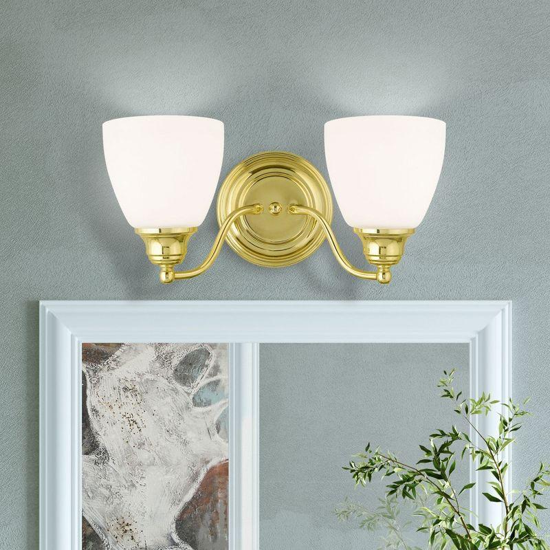 Livex Lighting Somerville 2 - Light Vanity in  Polished Brass
