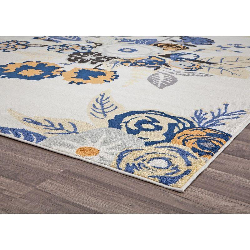 Rugs America Hanna Floral Transitional Area Rug