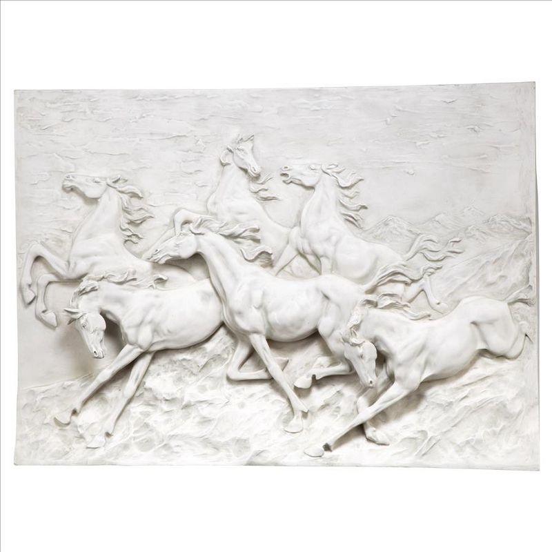 Patriotic Resin Wild Horse Stampede Wall Frieze