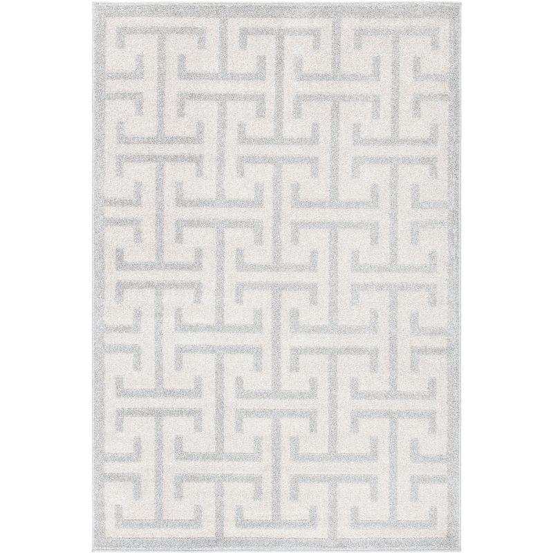 Amherst AMT404 Power Loomed Area Rug - Ivory/Light Grey - 4'x6' - Safavieh.