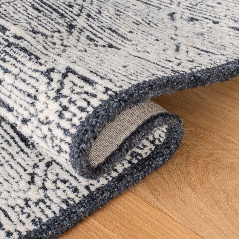 Roslyn ROS801 Hand Tufted Area Rug - Black/Ivory - 3'x5' - Safavieh.