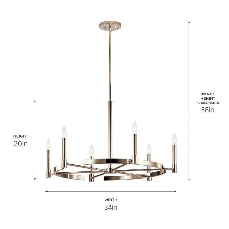 Tolani™ 6 Light Chandelier Black