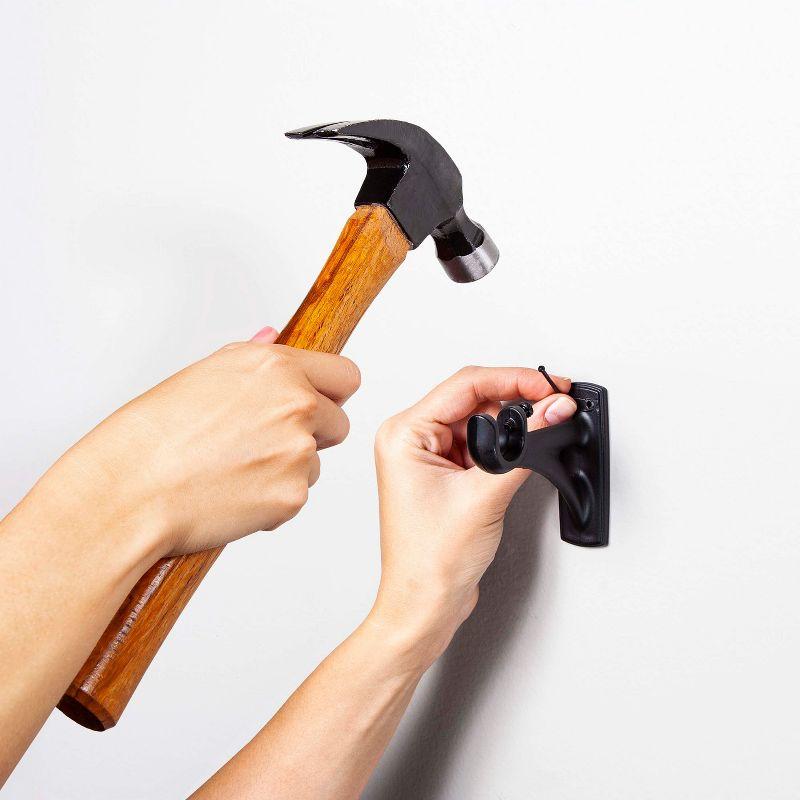 Kenney Steel Overall Width Single Curtain Rod