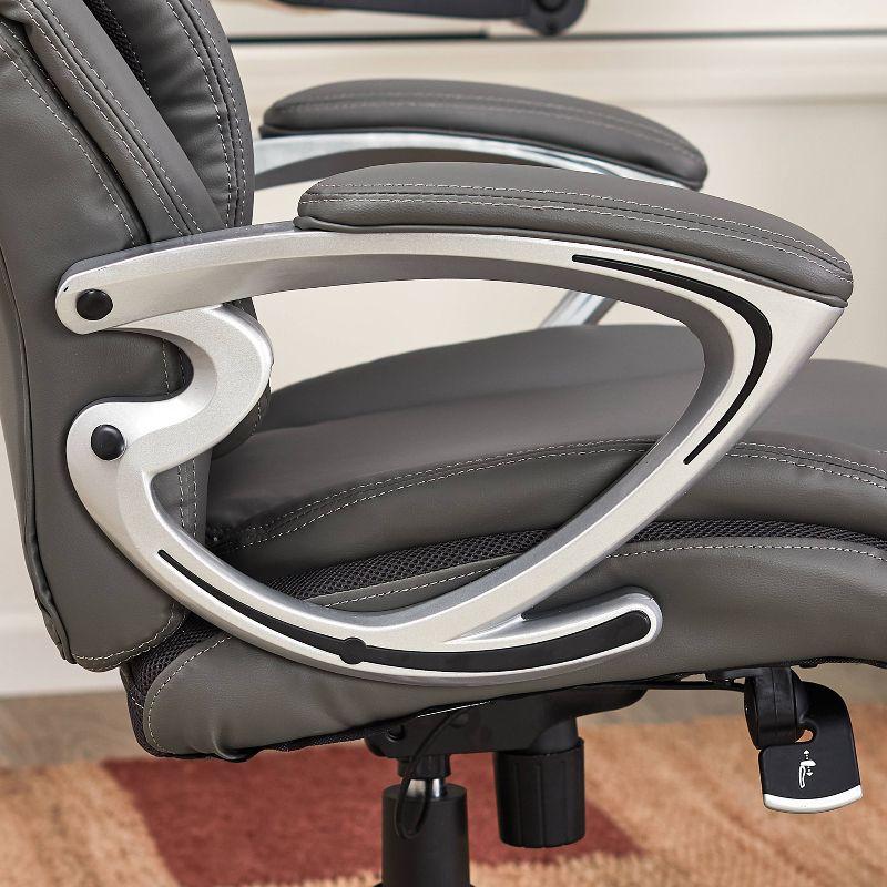 Serta Bryce Executive Office Chair with Patented AIR Lumbar Technology and Layered Body Pillows