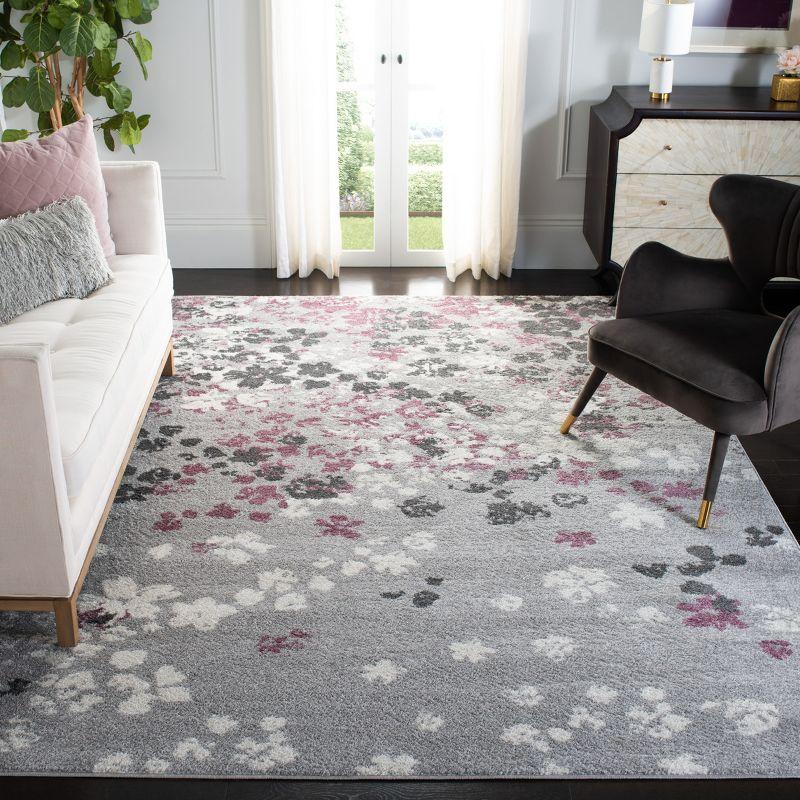 Adirondack ADR115 Machine Made Indoor Area Rug - Light Grey/Purple - 8'x8' - Safavieh