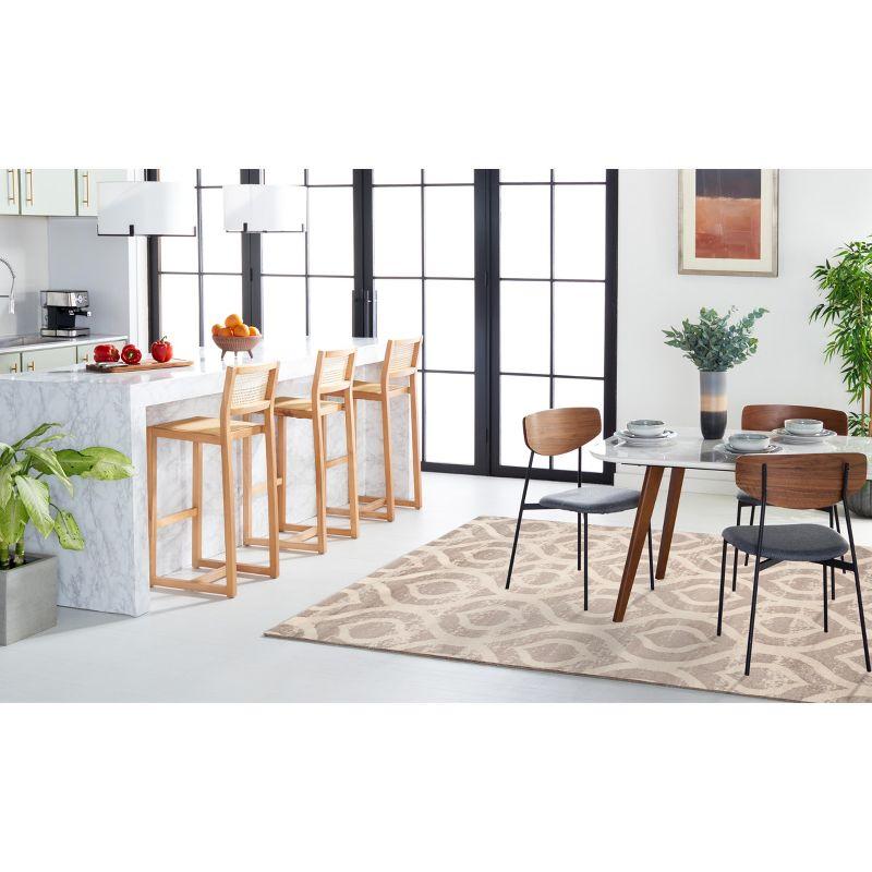 Amsterdam AMS107 Power Loomed Indoor Area Rug - Ivory/Mauve - 5'1"x7'6" - Safavieh