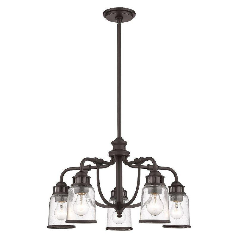 Livex Lighting Lawrenceville 5 - Light Chandelier in  Bronze