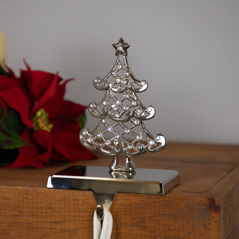 Rose Gold Metal Christmas Tree Stocking Holder