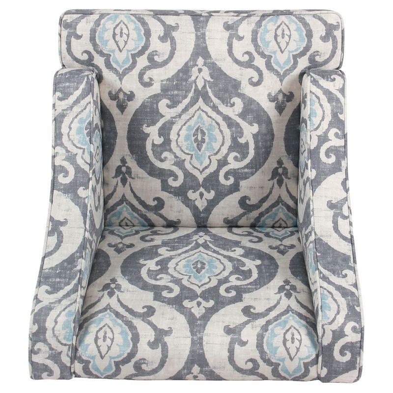 Classic Swoop Accent Armchair Suri Blue - HomePop