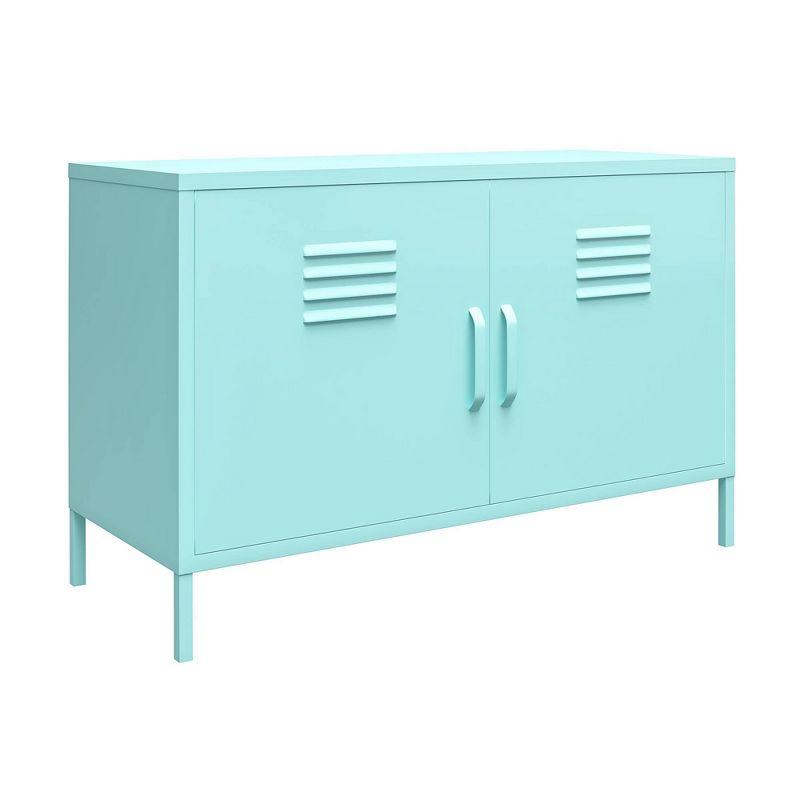 Spearmint 44'' Metal Locker Accent Cabinet with Adjustable Shelving