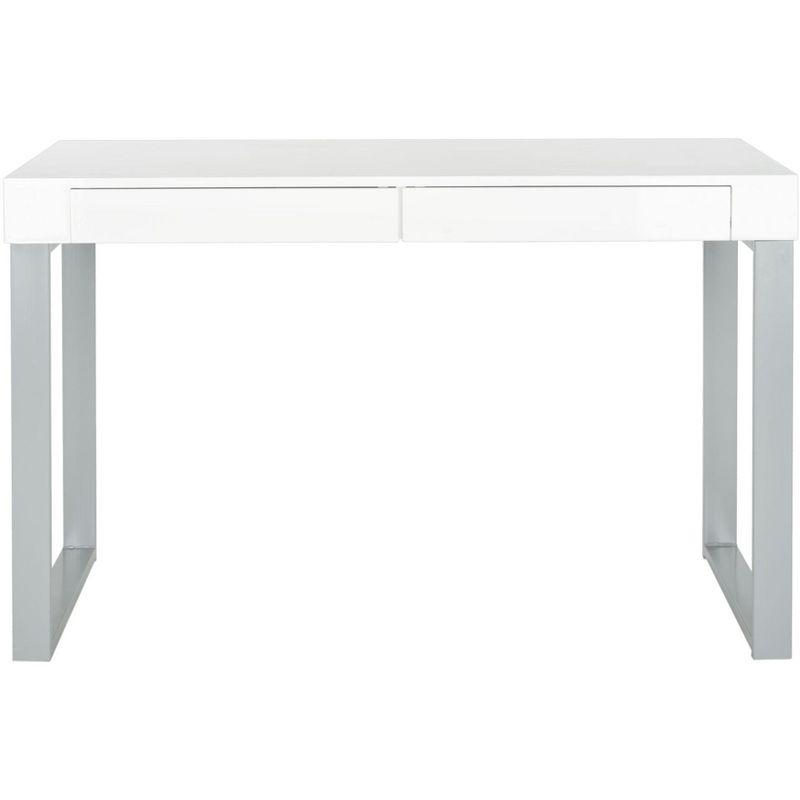 Barton Desk - FOX2206 - White/Grey - Safavieh Couture