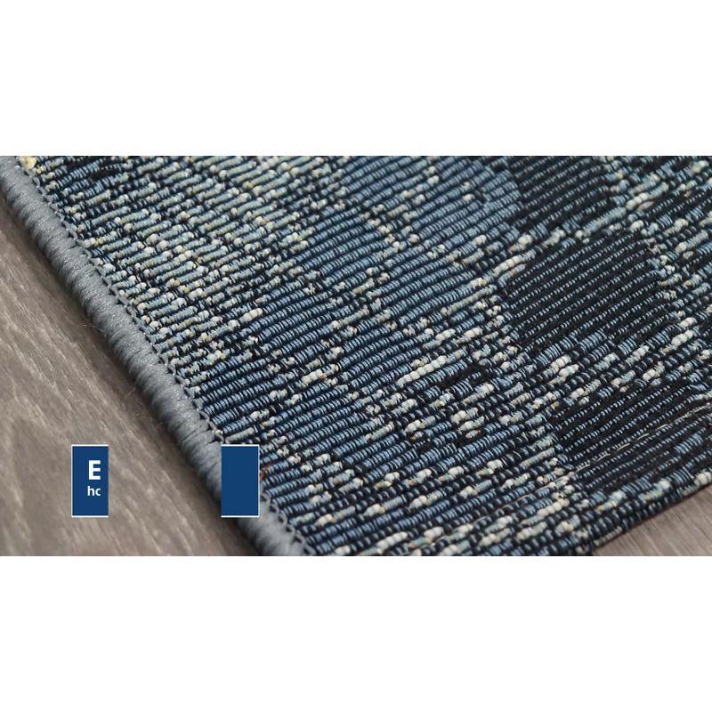 Marina Stripes China Blue 2'7" x 4'3" Synthetic Indoor/Outdoor Rug