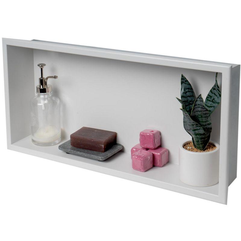 Adhesive Stainless Steel Shower Shelf