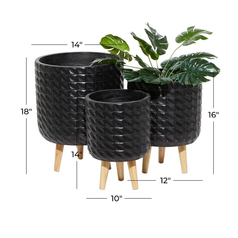 Wood Contemporary Planter